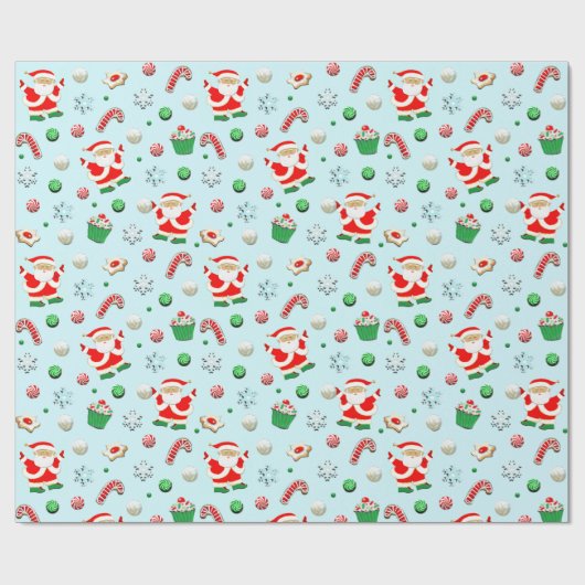 Volleyball Weihnachtsgeschenk Geschenkpapier (Flach)