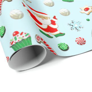 Volleyball Weihnachtsgeschenk Geschenkpapier