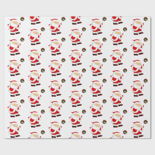 Volleyball Weihnachtsgeschenk Geschenkpapier (Flach)