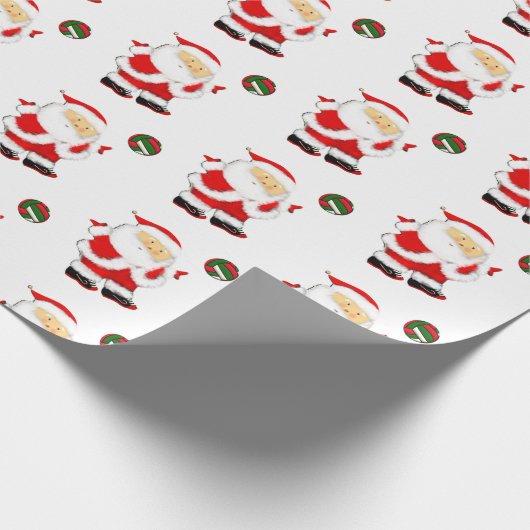 Volleyball Weihnachtsgeschenk Geschenkpapier (Ecke)
