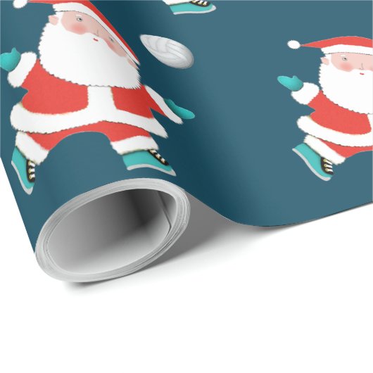 Volleyball Weihnachtsgeschenk Wrapping Paper Geschenkpapier (Rolleneckpunkt)