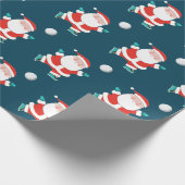 Volleyball Weihnachtsgeschenk Wrapping Paper Geschenkpapier (Ecke)