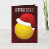 Volleyball Weihnachtskarten Feiertagskarte (Vorderseite)