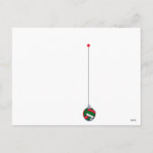 Volleyball Weihnachtskarten Feiertagspostkarte (Rückseite)