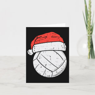 Volleyball Weihnachtsmannmütze Sport Weihnachten W Karte