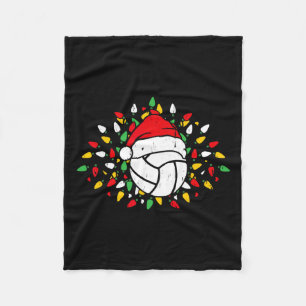 Volleyball Weihnachtsmannmütze Weihnachten Sportli Fleecedecke