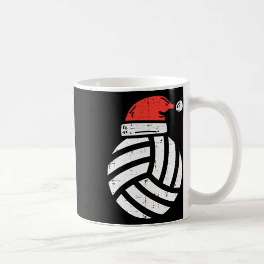 Volleyball Weihnachtsmannmütze Weihnachten Weihnac Kaffeetasse (Rechts)