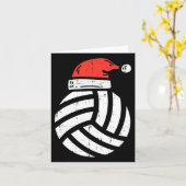 Volleyball Weihnachtsmannmütze Weihnachten Weihnac Karte (Gelbe Blume)
