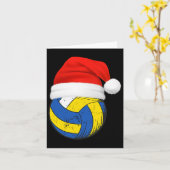 Volleyball Weihnachtsspieler Karte (Gelbe Blume)