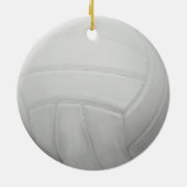 Volleyball-Weihnachtsverzierung Keramik Ornament (Hinten)