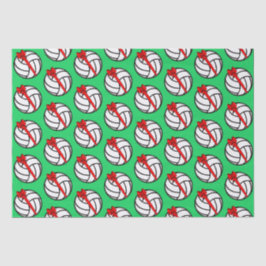 Volleyball Weihnachtszettel Seidenpapier