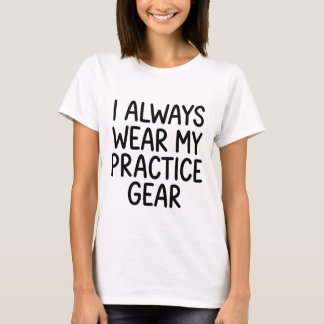 Volleyball Weiße Lüge Ich Trage Immer Meine Traini T-Shirt