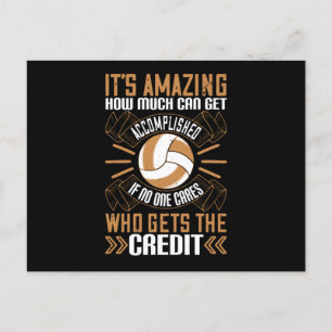 Volleyball - Wer bekommt die Anerkennung? Postkarte