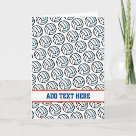 Volleyball White Black Sports Team Farben Text Karte