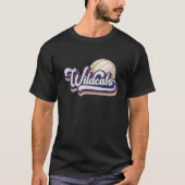 Volleyball Wildcats Schule Sport Fan Team Spirit T-Shirt (Vorderseite)