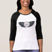 Volleyball Wings Raglan-T - Shirt (Vorderseite)