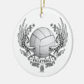 Volleyball Wings Verzierung Keramik Ornament (Links)