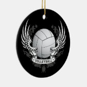 Volleyball Wings Verzierung Keramikornament (Rechts)