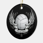 Volleyball Wings Verzierung Keramikornament (Links)