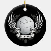 Volleyball Wings Verzierung Keramikornament (Hinten)