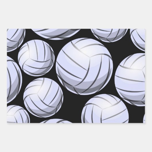 Volleyball Wrapping Paper Geschenkpapier Set (Vorderseite)