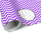 Volleyball Zickzack Farbwrapper Geschenkpapier (Rolleneckpunkt)