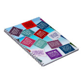 Volleyball zitiert Notizbuch in den Farben Notizblock (Rechte Seite)