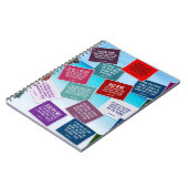 Volleyball zitiert Notizbuch in den Farben Notizblock (Linke Seite)