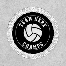 Volleyballchamps, schwarz und weiß, Mannschaftsnam