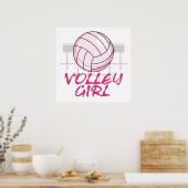Volleyballdesign Poster (Küche)