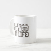 Volleyballfelsen Kaffeetasse (Vorderseite Links)