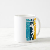 Volleyballgeschenk, Volleyball-Mama, Teamgeist Kaffeetasse (VorderseiteRechts)