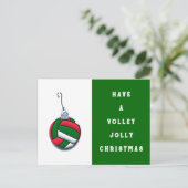 Volleyballjubiläum Feiertagspostkarte (Stehend Vorderseite)