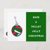 Volleyballjubiläum Feiertagspostkarte (Vorne/Hinten)