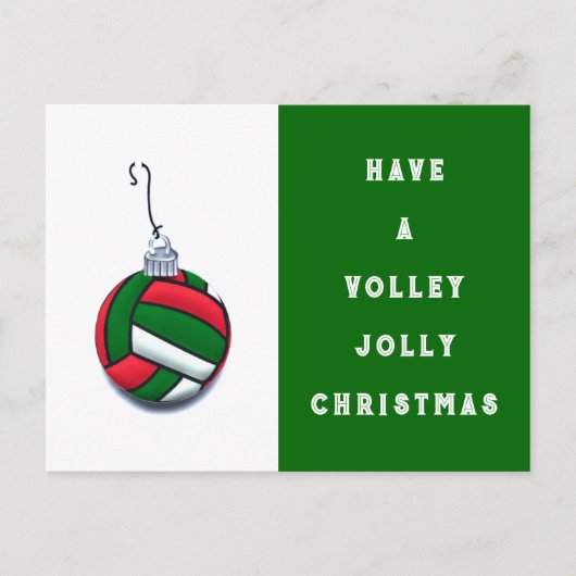 Volleyballjubiläum Feiertagspostkarte (Vorderseite)