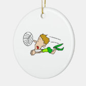 Volleyballjungentauchen Keramikornament (Links)