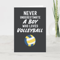 Volleyballkarten für Kinder und Jugendliche Sports
