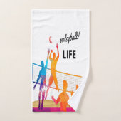Volleyballleben Badhandtuch Set (Handtuch)