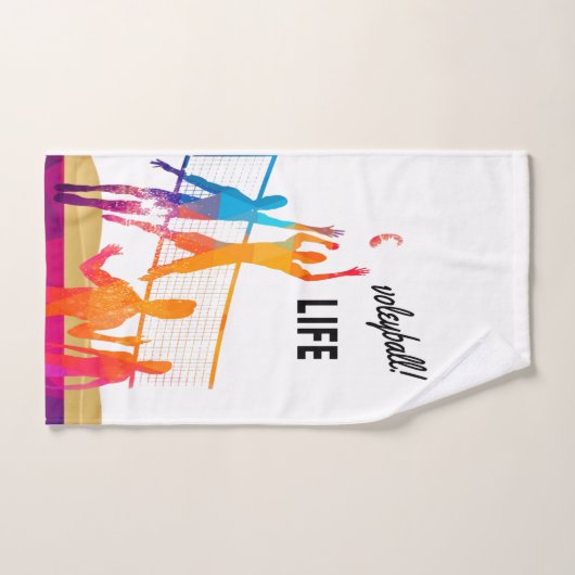 Volleyballleben Badhandtuch Set (Handtuch)
