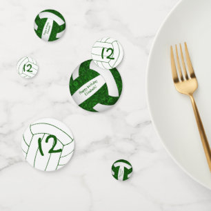 Volleyballmädchen personalisiert konfetti