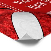 Volleyballmannschaft Foto Poster (Ecke)