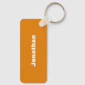 Volleyballmannschaft Sportler Name orange grau Schlüsselanhänger (Rückseite)
