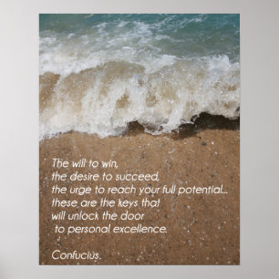 Volleyballmotivationsplakat - persönliche poster