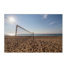Volleyballnetz am Strand