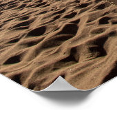 Volleyballnetz auf dem Strandplakat Poster (Ecke)