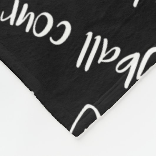 Volleyballplatz Schwarz-weiß JEDE Farbe Fleecedecke (Ecke)