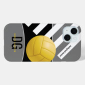 Volleyballregeln | Initialen Case-Mate iPhone Hülle (Rückseite (Horizontal))