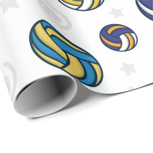 Volleyballs Geschenkpapier (Rolleneckpunkt)