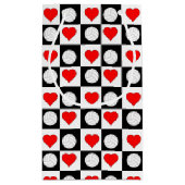 Volleyballs & Hörer Benutzerdefinierter Spielernam Kleine Geschenktüte (Rückseite)