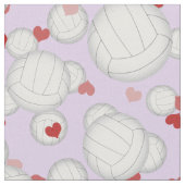 Volleyballs mit Herzmuster Sport Stoff (Nahaufnahme)
